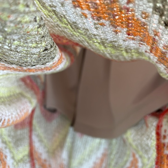 Chico's Maxi Dress Knit Womens 3 Sleeveless V Neck Stretch Drawstring Shoulders - Picture 5 of 11